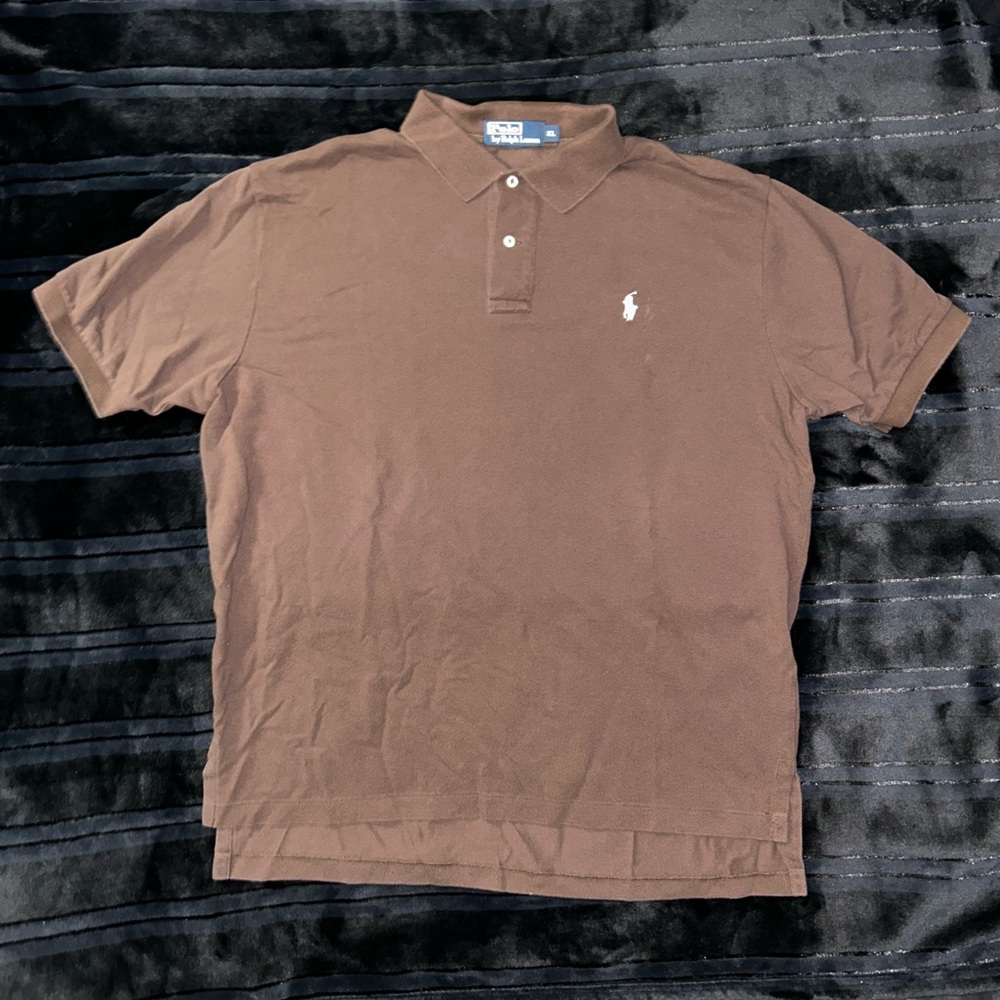 Polo Ralph Lauren Short sleeve Color: Brown Size: Mens XL